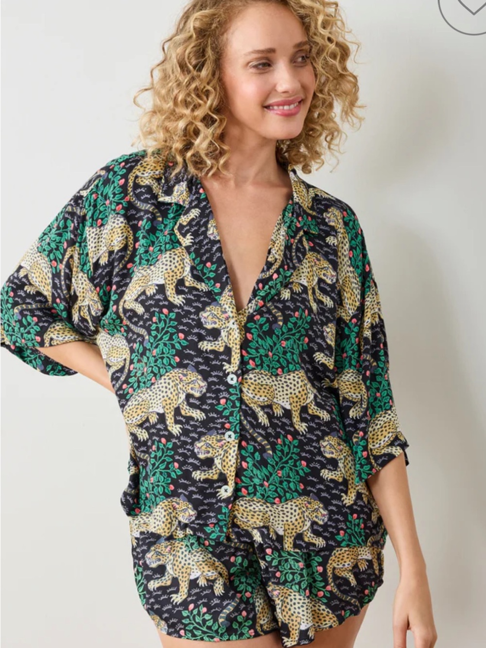Printfresh Eco Satin Bagheera Pajama Size L 🐆 EUC